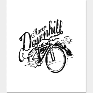 Downhill,downhill bike Posters and Art